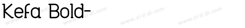 Kefa Bold字体转换